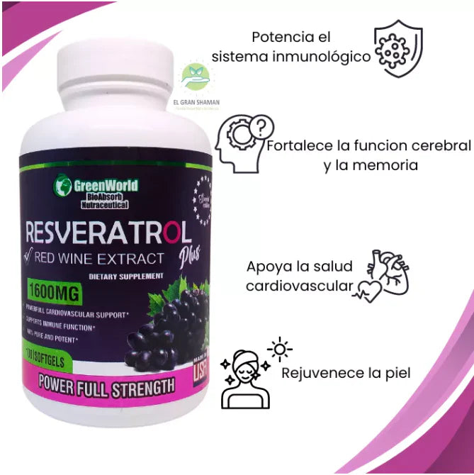 RESVERATROL PROTEGE TU SALUD Y REJUVENECE